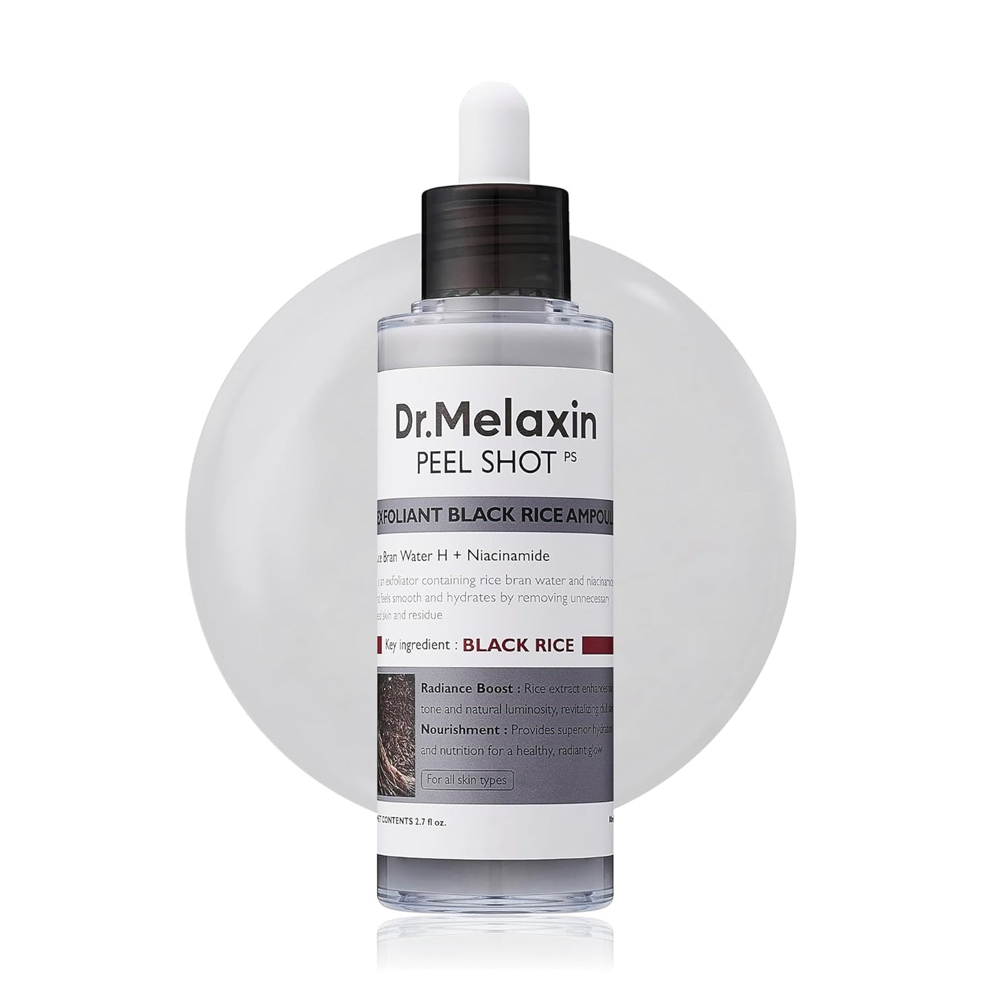 Peel Shot Glow Black Rice Peeling Ampoule, 80ml