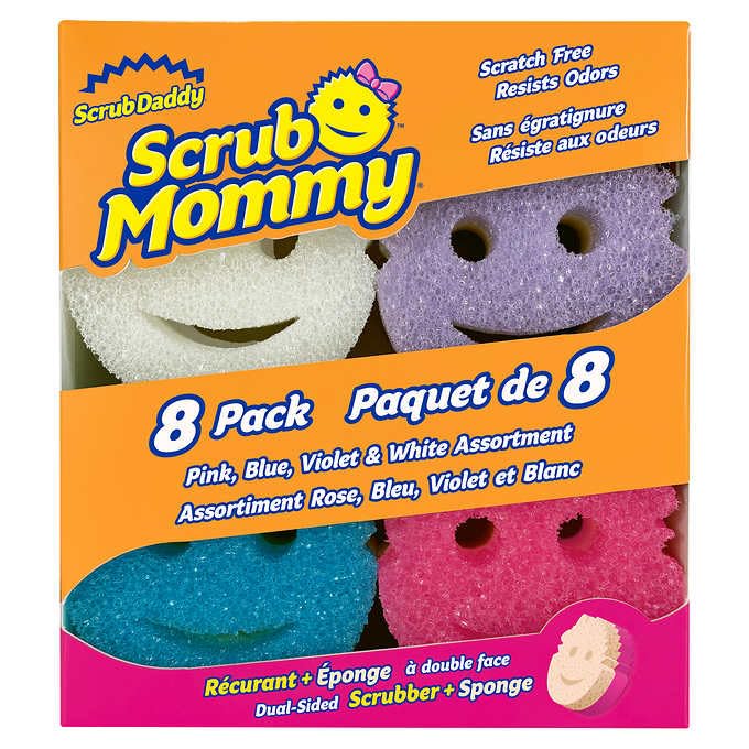 Scrub Mommy Dual-Sided Scrubber and Sponge - Variety Pack of 8