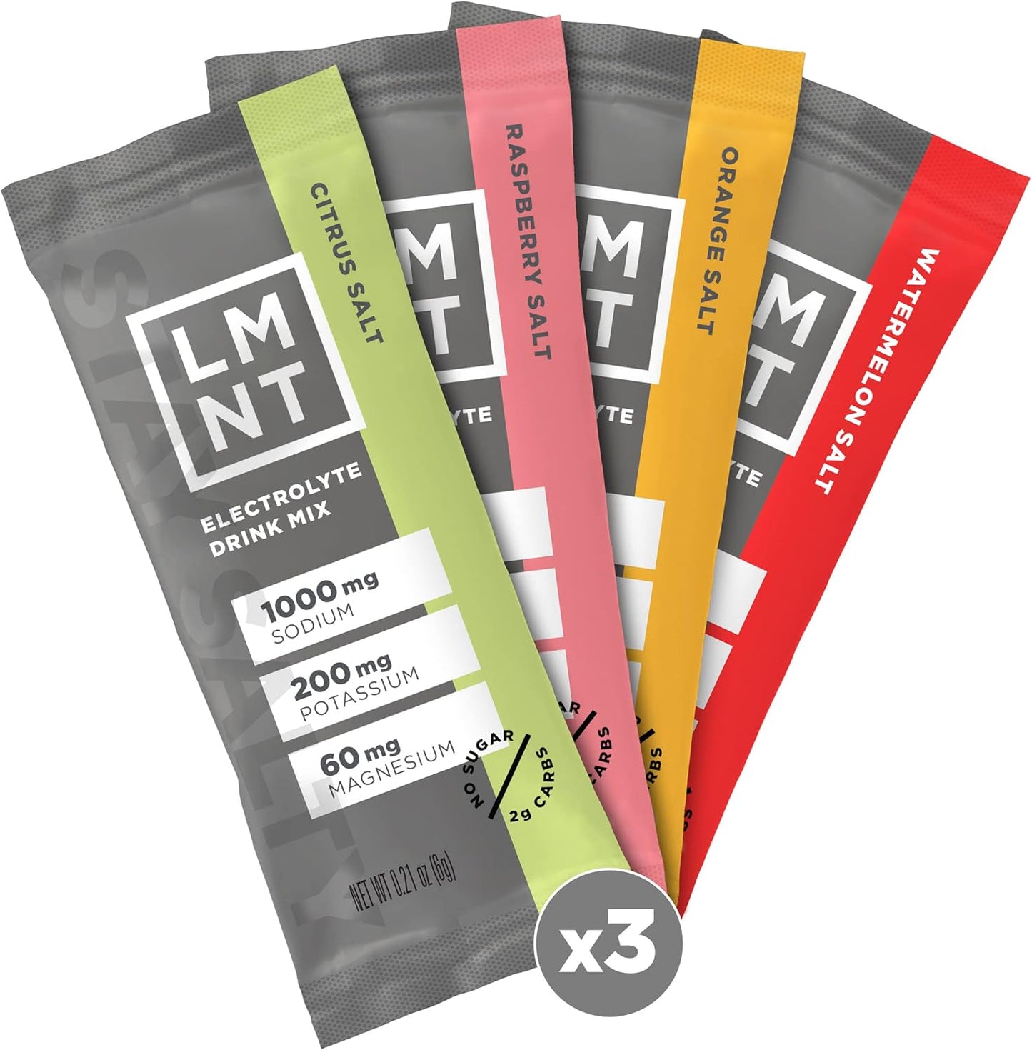 LMNT Zero Sugar Electrolytes - Variety Pack - 12-Count