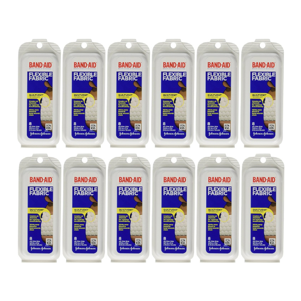 Band-Aid Flex Fabric Travel Pack - 8 Count, Pack of 12