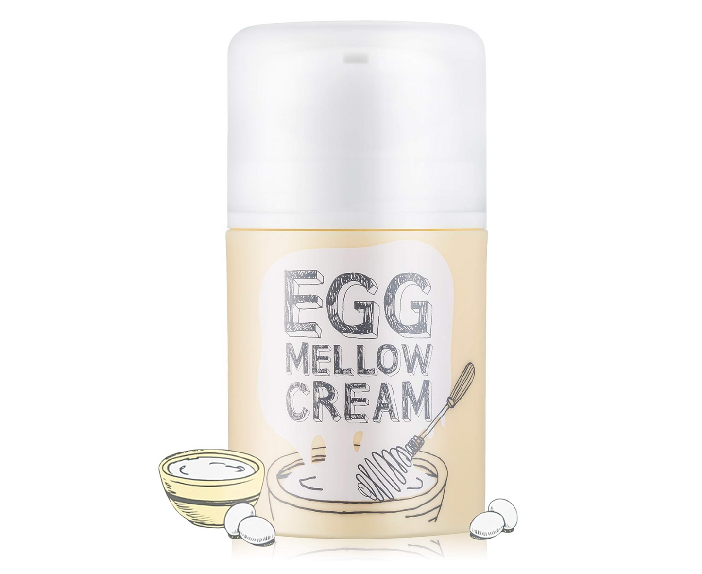 Too Cool for School Egg Mellow Cream, Egg Extracts, Collagen Fibers, Inca Omega, All day hydration