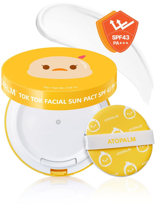 ATOPALM  Tok Tok Facial Sun Pact  Sun Cushion SPF43