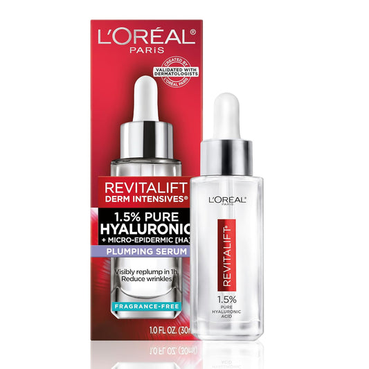 L'Oreal Paris Revitalift 1.5% Pure Hyaluronic Acid Serum for Face - 1oz