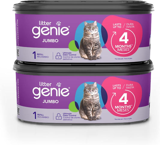 Litter Genie Refill Bags, Jumbo 2-Pack, 56 Total ft