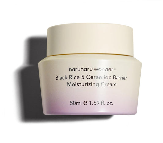 HARUHARU wonder Black Rice 5 Ceramide Barrier Moisturizing Cream, 1.69 fl. oz