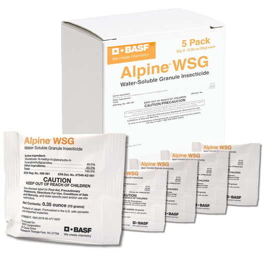 BASF Alpine WSG Insecticide - 5 x 0.35 oz Packets