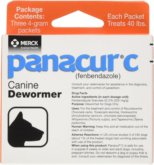 Panacur C Canine Dewormer (Fenbendazole) 4 Gram