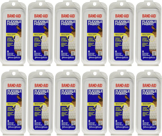 Band-Aid Flex Fabric Travel Pack - 8 Count, Pack of 12