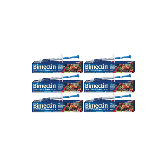 Ivermectin Paste Horse Wormer (1.87 Ivermectin) - 6 DOSES