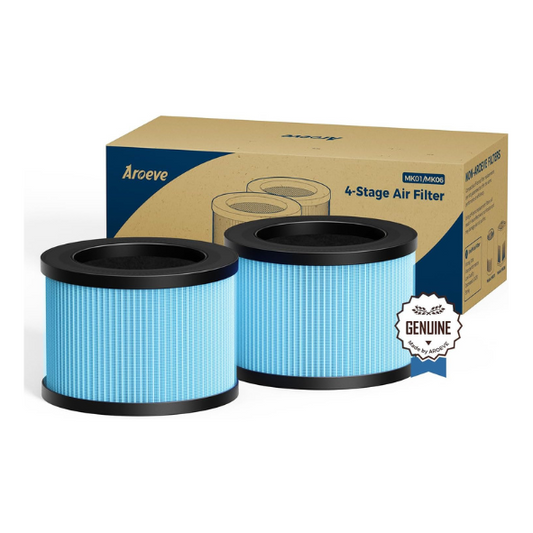 AROEVE MK01 & MK06 Air Filter Replacement 4-in-1 Air Filter - Standard Version(2 Pack)