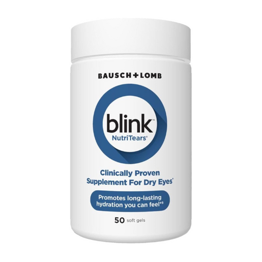 BLINK NutriTears Clinically Proven Supplement for Dry Eyes, 50 Softgels