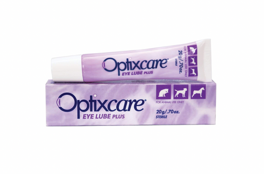 OptixCare Eye Lube Plus + Hyaluron 20g for Dog Cat Horses, Pack of 3