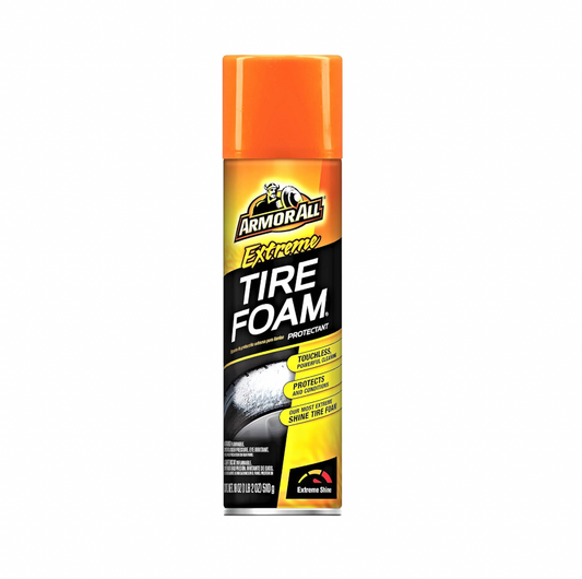 Armor All Extreme Car Tire Foam, Tire Cleaner Spray for Cars, Trucks, Motorcycles, 18 Oz Each