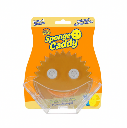 Scrub Daddy Sponge Holder - Sponge Caddy for Kitchen Organization - Self-Draining & Dishwasher Safe with Universal Suction (1 Count)