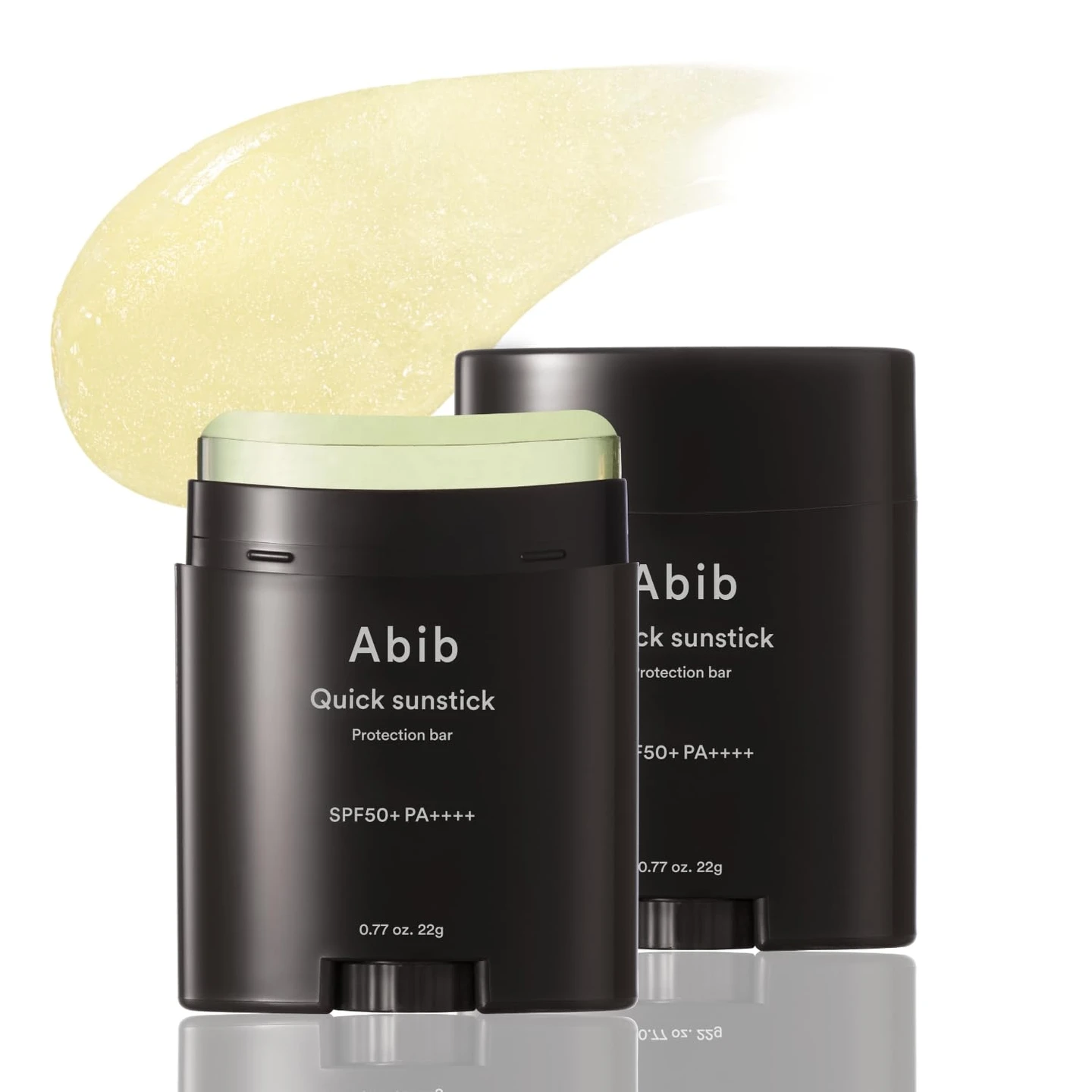 Two jars of abib quick sunstick are shown.