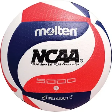 A volleyball with the words ncaa on it.